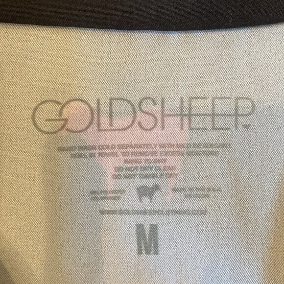 Goldsheep Clothing Women's Quarter Zip Pullover Top Black Rainbow Size M - Picture 7 of 7